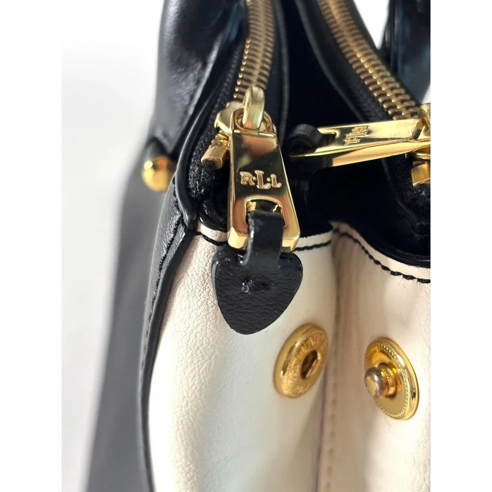 Lauren Ralph Lauren Black and White Tote